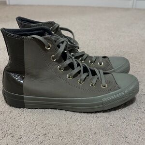 Army Green high top converse - nwot or box
